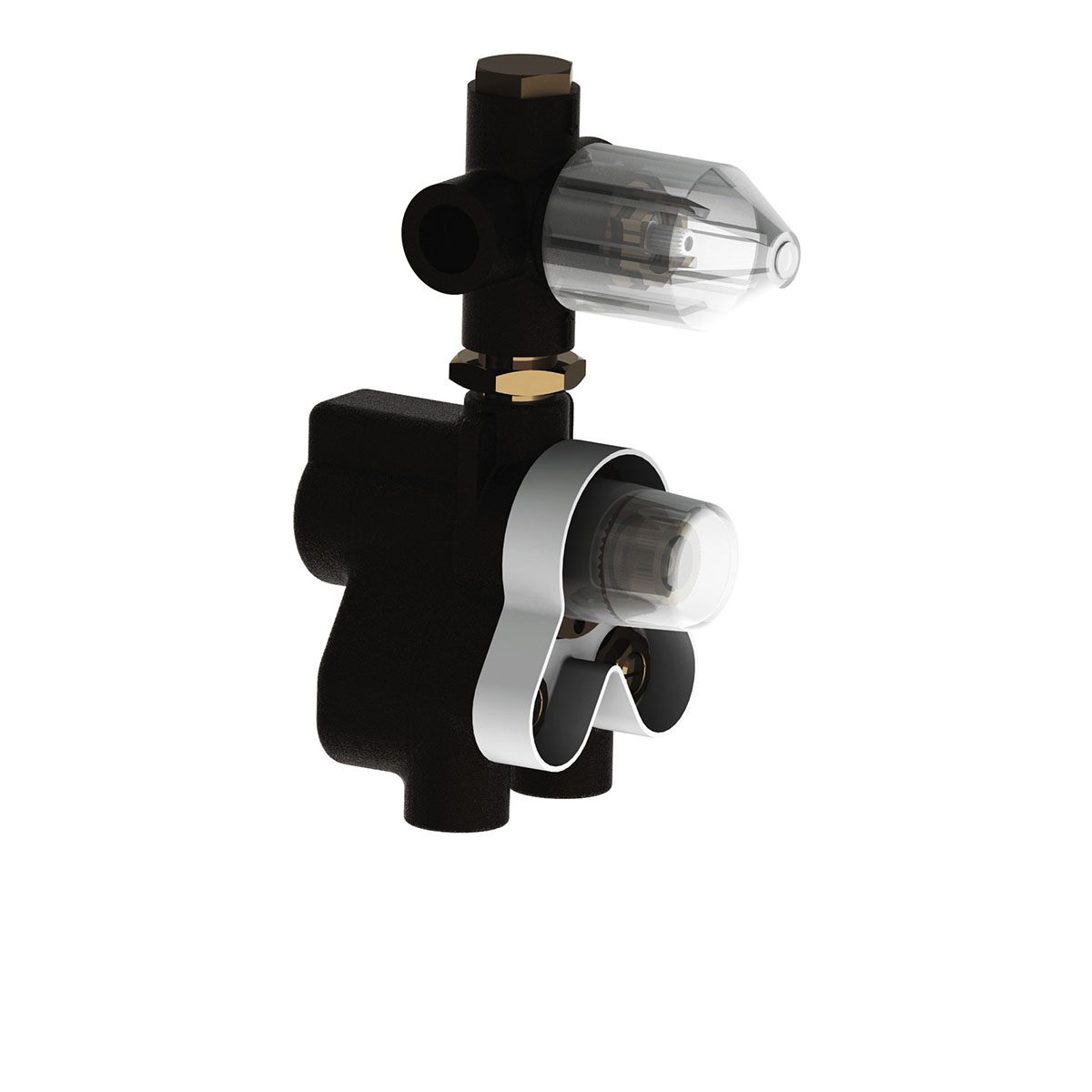 Built-in Thermostatic valve ONLY (2 outlets) for use with trim kits TCSH19203296