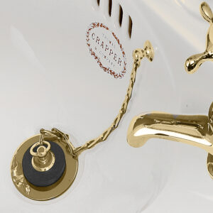 Basin Waste Set Polished Brass