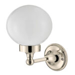 Thomas Crapper Classical Globe Wall Light Nickel Plated