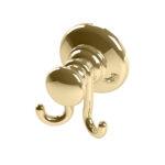 Thomas Crapper Elegant Double Robe Hook in Polished Brass