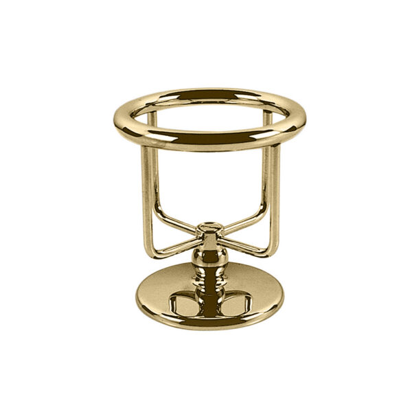 Thomas Crapper Elegant Freestanding Tumbler Holder Polished Brass