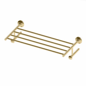 Thomas Crapper Elegant Wall Mounted Towel Holder in Polished Brass