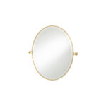 Thomas Crapper Classical Oval Tilt Mirror Polished Brass
