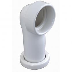 90 Degree Ceramic W.C. Pan Connector - Antique White