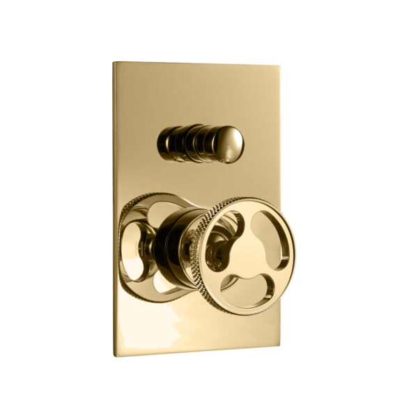 Fontley Thermostatic Shower Valve Polished Brass