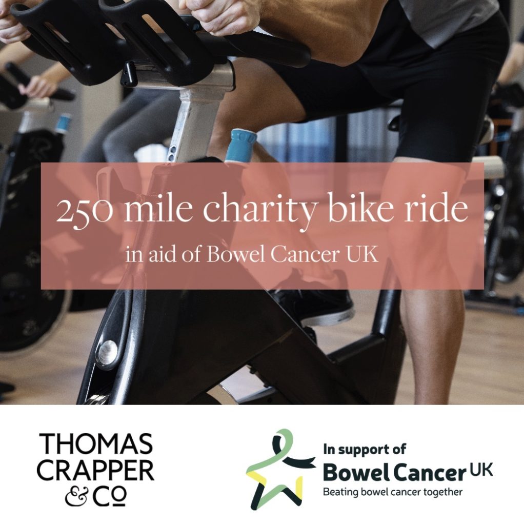 Thomas Crapper & Co Cycling 250 miles for Bowel Cancer